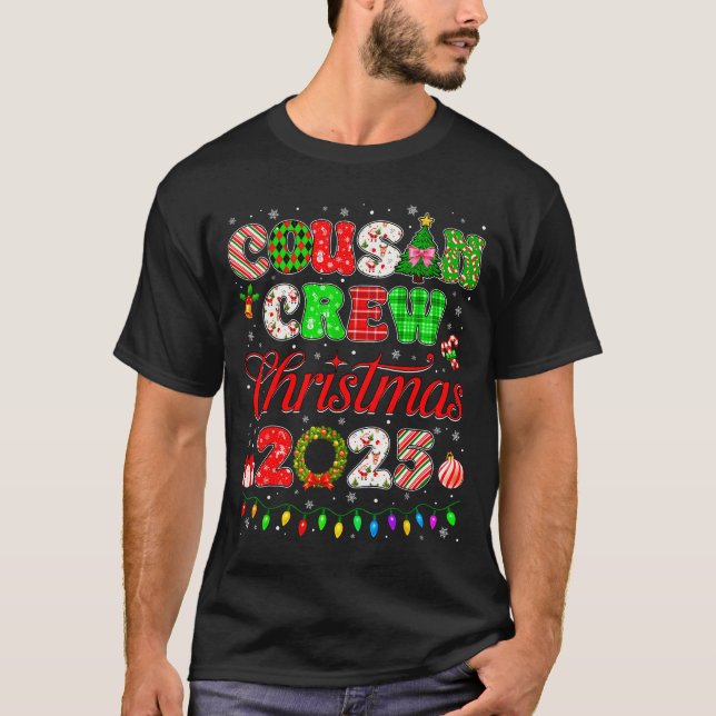 Cousin Crew Christmas 2025 Pjs Pajamas Xmas Family T-Shirt (Front)