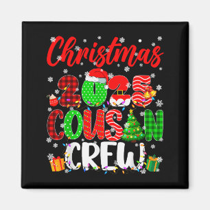 Cousin Crew Christmas 2025 Pjs Pyjamas Xmas Family Magnet