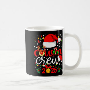 Cousin Crew Christmas 2025 Santa Kids Family Match Coffee Mug