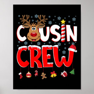 Cousin Crew Christmas Cousins Christmas Matching F Poster