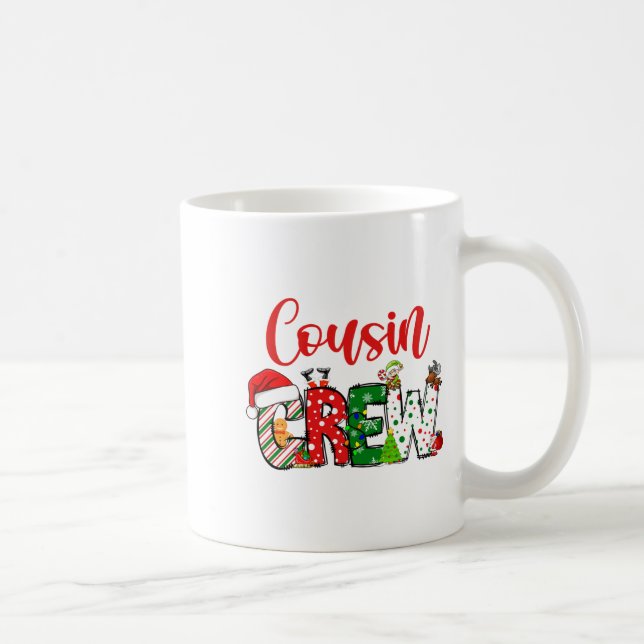 Cousin Crew Christmas Family Pajama Front And Back Coffee Mug (Right)