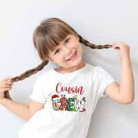 Cousin Crew Christmas family pajama front and back