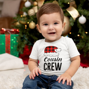 Cousin Crew Christmas Holiday Buffalo Plaid Baby T-Shirt