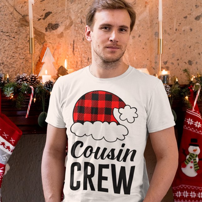 Cousin Crew Christmas Holiday Buffalo Plaid Men's T-Shirt (Cousin Crew Christmas Holiday Buffalo Plaid Men's T-Shirt)