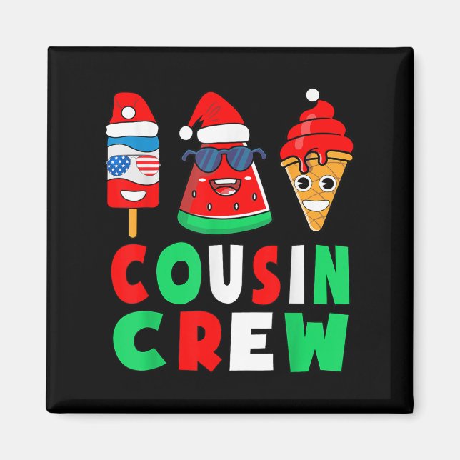 Cousin Crew Christmas In July Squad Pyjamas Matchi Magnet (Front)