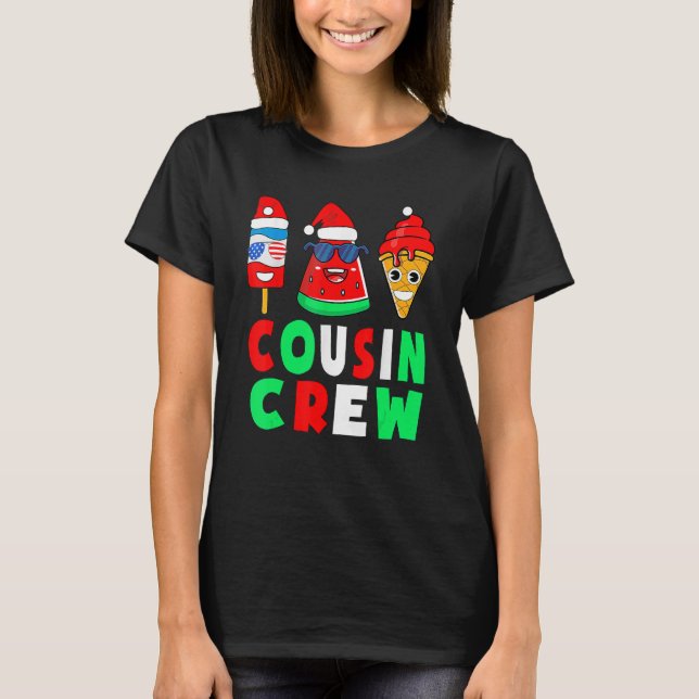 Cousin Crew Christmas In July Squad Pyjamas Matchi T-Shirt (Front)