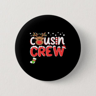 Cousin Crew Christmas Kids Cousins Christmas Match 6 Cm Round Badge