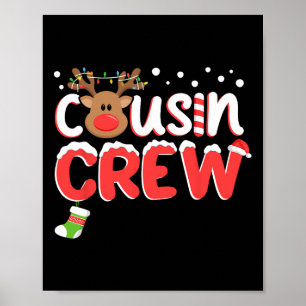 Cousin Crew Christmas Kids Cousins Christmas Match Poster
