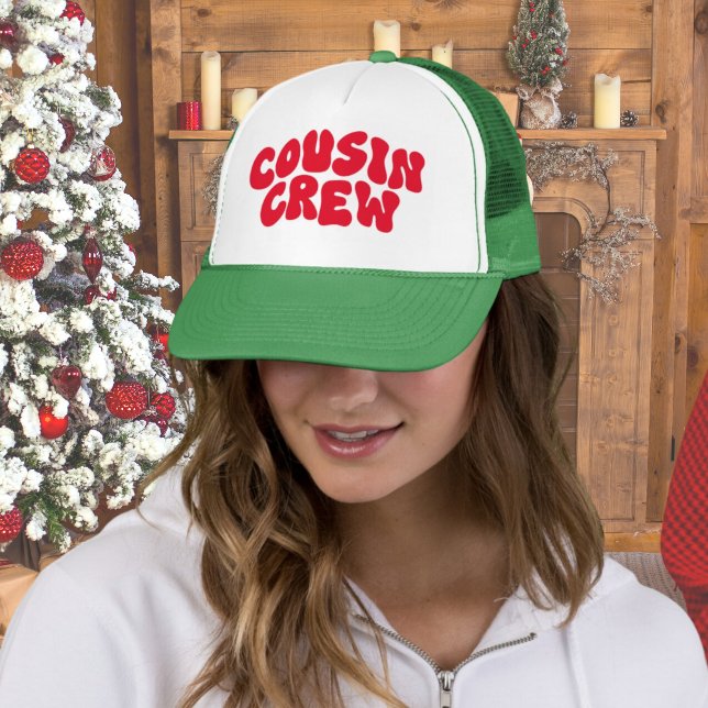 Cousin Crew Christmas Matching Family Reunion Trucker Hat (Cousin Crew Christmas Matching Family Reunion Trucker Hat a perfect matching gift for cousins)