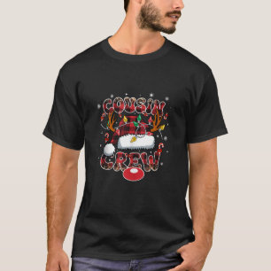 Cousin Crew Christmas Reindeer Santa Hat Xmas Men T-Shirt