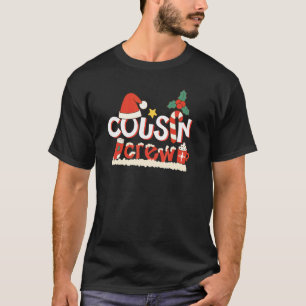 Cousin Crew Christmas Santa Hat Family Matching Pa T-Shirt