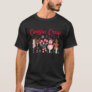 Cousin Crew Christmas Squad Family Matching Cousin T-Shirt