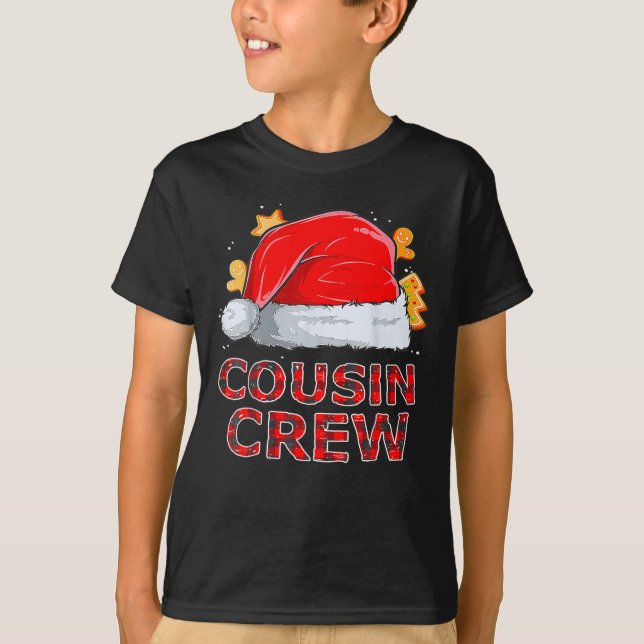 Cousin Crew Christmas Squad Funny Family T-Shirt (Front)