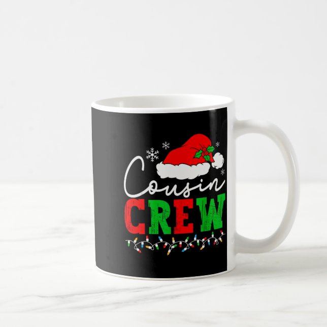 Cousin Crew Christmas Xmas Lights Family Matching  Coffee Mug (Right)