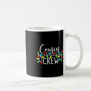 Cousin Crew Christmas Xmas Lights Family Matching Coffee Mug