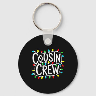 Cousin Crew Christmas Xmas Lights Family Matching  Key Ring