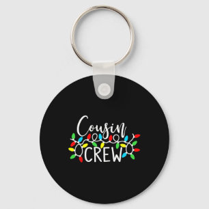 Cousin Crew Christmas Xmas Lights Family Matching  Key Ring
