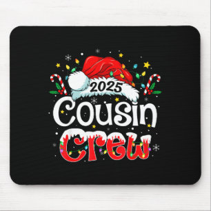 Cousin Crew Christmas Xmas Lights Family Matching Mouse Pad