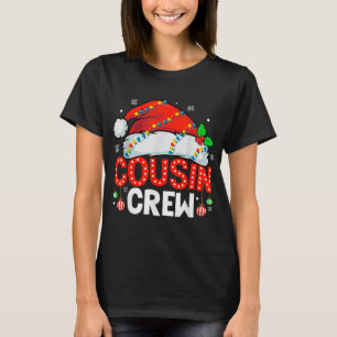 Cousin Crew Christmas Xmas Lights Family Matching  T-Shirt