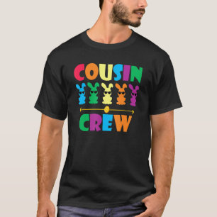 Cousin Crew Cute Bunny Rabbit Egg Matching Easter T-Shirt