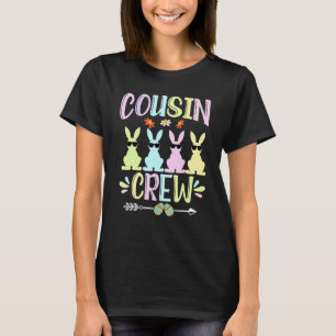 Cousin Crew Cute Bunny Rabbit Egg Matching Easter  T-Shirt