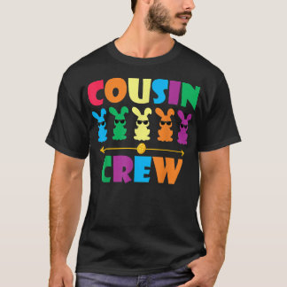 Cousin Crew Cute Bunny Rabbit Egg Matching Easter T-Shirt