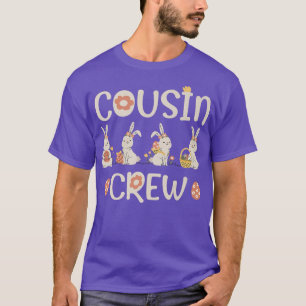 Cousin Crew Cute Bunny Rabbit Family Easter Day Pa T-Shirt