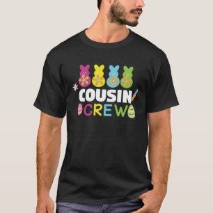 Cousin Crew Cute Bunny Rabbit Matching Easter Day  T-Shirt