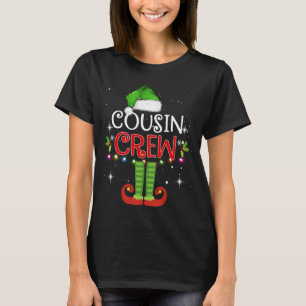 Cousin Crew Cute Xmas Elf Party Pajama Matching Gi T-Shirt