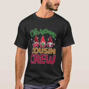 Cousin Crew Cute Xmas Gnome Party PJ Matching T-Shirt