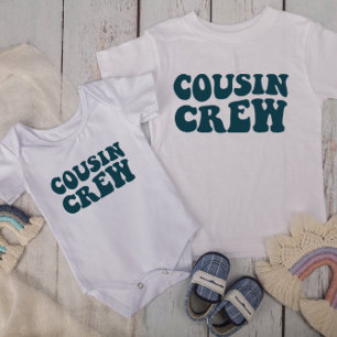 Cousin Crew   DarkTeal Matching Family Kids Unisex T-Shirt