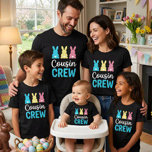 Cousin Crew Easter Bunny Dad Family Matching Tee