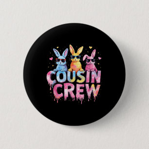 Cousin Crew Easter Bunny Family Matching Toddler B 6 Cm Round Badge