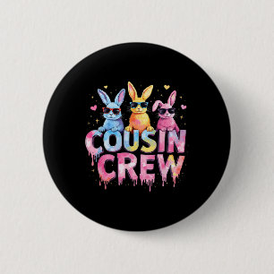 Cousin Crew Easter Bunny Family Matching Toddler B 6 Cm Round Badge