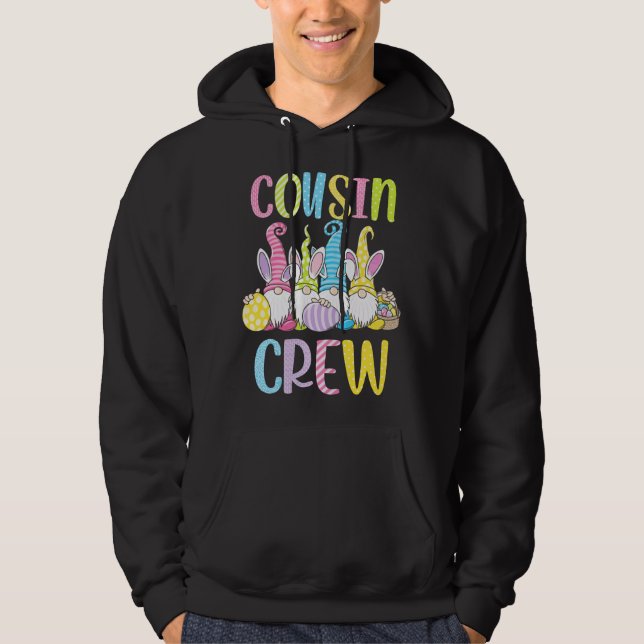 Cousin Crew Easter Spring Gnome Hoodie (Front)