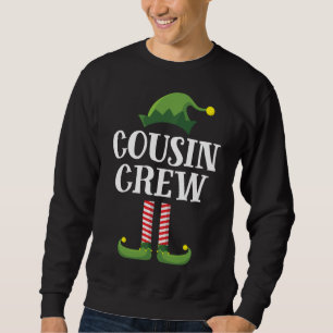 Cousin Crew Elf Matching Christmas Family Sweatshirt
