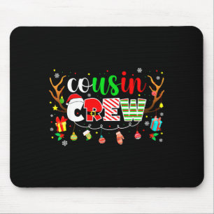Cousin Crew Family Christmas 2025 Matching Xmas Sq Mouse Pad