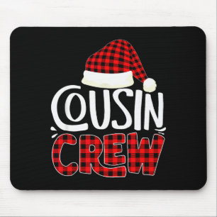 Cousin Crew Family Group Matching Christmas Pajama Mouse Pad