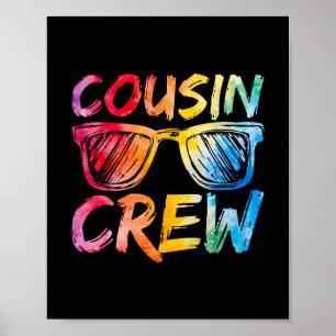 Cousin Crew Family Matching Cousin Boys Girls Kids Poster