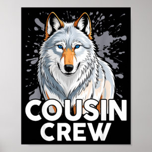 Cousin crew family reunion matching group funny poster