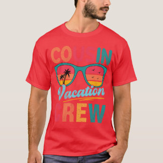 Cousin Crew Family Vacation Summer Beach Sunglasse T-Shirt