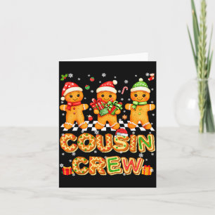 Cousin Crew Gingerbread Pjs Pajamas Christmas Xmas Card