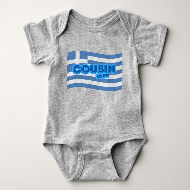 Cousin Crew Greece Baby Bodysuit (Front)