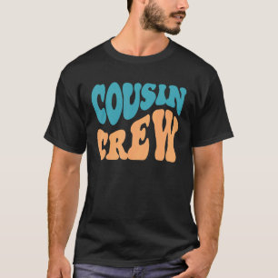 Cousin Crew Groovy Wavy Vintage Family Matching T-Shirt