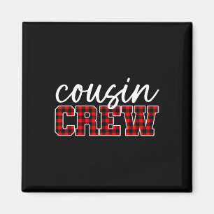 Cousin Crew Kids Cousins Christmas Family Matching Magnet