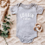 Cousin Crew | Kids Matching Family Baby Bodysuit<br><div class="desc">Custom printed apparel personalised with "Cousin Crew" graphic or other custom text. Use the design tools to edit the text fonts and colours or add your own photos to create a one of a kind custom t-shirt design. Select from a wide variety of t-shirts, tank tops and sweatshirts for men,...</div>