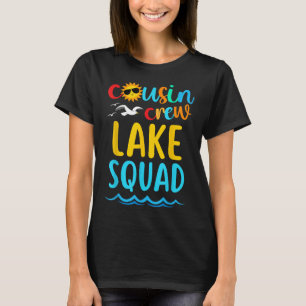 Cousin Crew Lake Squad 2024 Summer Vacation Family T-Shirt