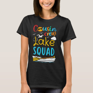 Cousin Crew Lake Squad 2024 Summer Vacation Family T-Shirt