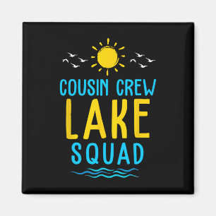 Cousin Crew Lake Squad Summer Vacation Family Matc Magnet