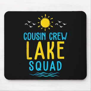 Cousin Crew Lake Squad Summer Vacation Family Matc Mouse Pad